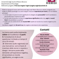 Ricordi di esperienze significative: ricordi, eventi futuri e sogni - Università degli Studi Milano Bicocca